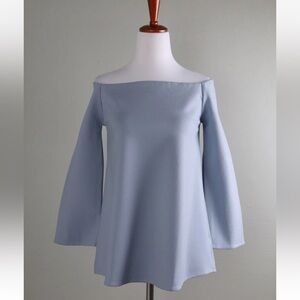 TUCKERNUCK $228 Miranda Ponte Knit Stretch Off The Shoulder Top Size Small